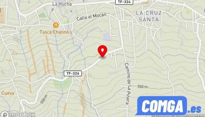 mapa de Cerrajería Bencomo S.L. Cerrajero en Los Realejos