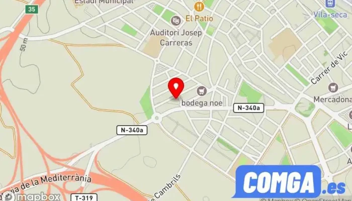 mapa de Cerrajería Bernardo Folch Canalda Cerrajero en Vila-seca