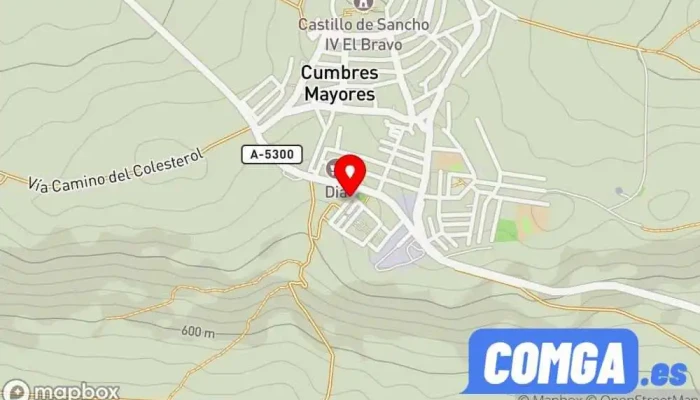 mapa de Cerrajería Cano S L Cerrajero en Cumbres Mayores