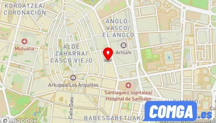 mapa de Cerrajería Canuto Cerrajero en Vitoria-Gasteiz