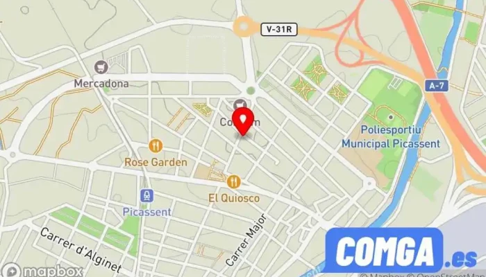 mapa de Cerrajería carpintería metálica Metalmad | Empresa de cerrajería carpintería metálica en picassent Cerrajero en Picassent