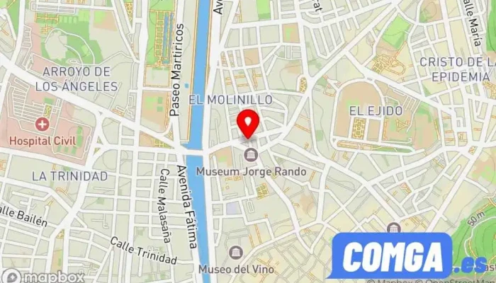 mapa de Cerrajería Cerramalaga Cerrajero en Málaga