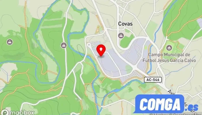 mapa de Cerrajería Chico Cerrajero, Carpintería metálica y de aluminio en Negreira