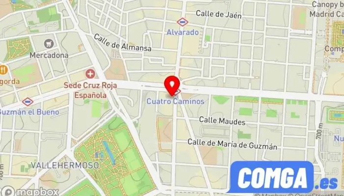 mapa de Cerrajería Cipriano Servicio de duplicación de llaves en Madrid