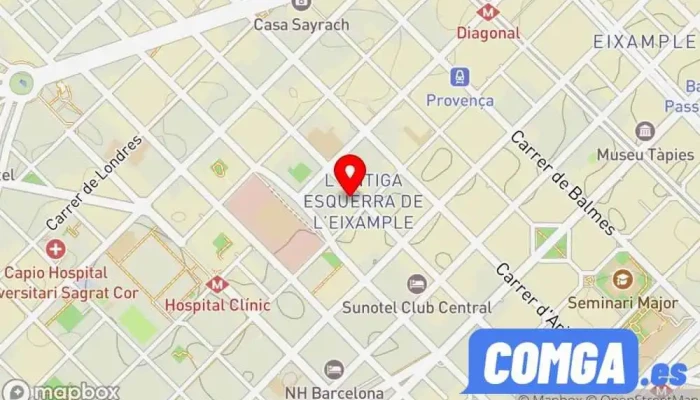 mapa de Cerrajería Clauteck | Cerrajeros 24 Horas Barcelona Cerrajero, Servicio de duplicación de llaves en Barcelona