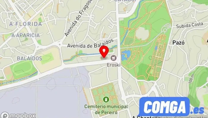 mapa de Cerrajería Couñago Cerrajero, Servicio de duplicación de llaves en Vigo