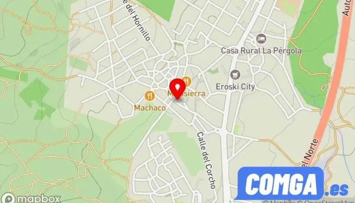 mapa de Cerrajería Enrique Martín Ventana de aluminio, Instalación de persianas, Fábrica de puertas, Proveedor de puertas para garaje, Carpintería metálica y de aluminio, Tienda de mosquiteras en La Cabrera