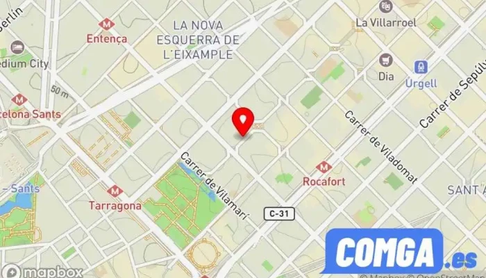mapa de Cerrajería Esas Cerrajero en Barcelona