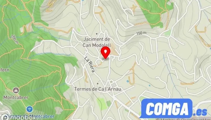 mapa de Cerrajería Esteban SCL Cerrajero, Empresa de hierros y aceros en Cabrera de Mar