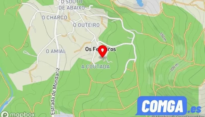 mapa de Cerrajería Estévez S.L Cerrajero en Ponteareas