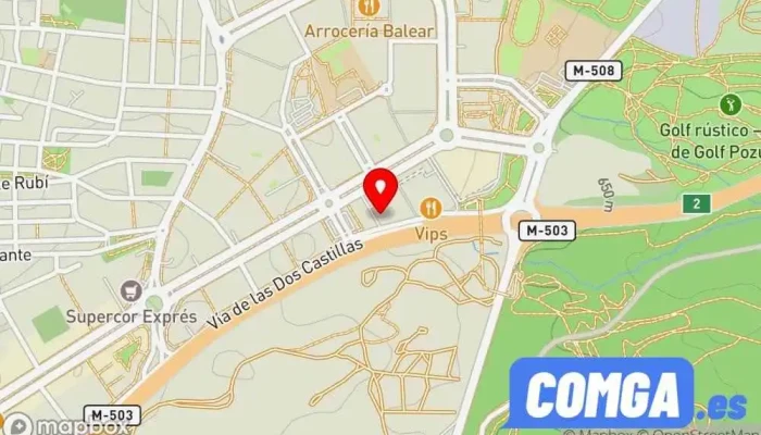 mapa de Cerrajería Express ASG, SL Cerrajero en Pozuelo de Alarcón