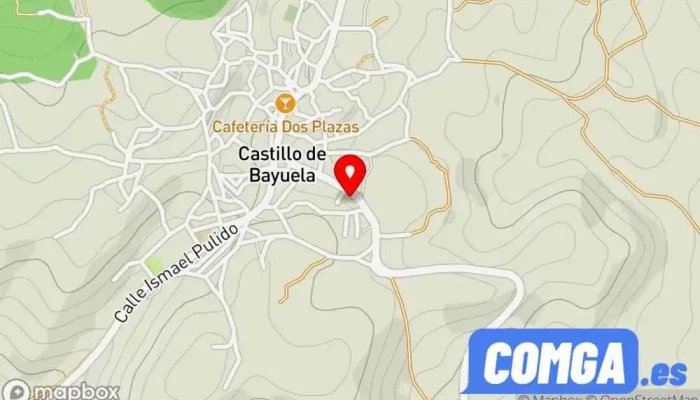 mapa de Cerrajería Ferrero S. L. Cerrajero, Proveedor de puertas, Carpintería metálica y de aluminio, Contratista de barandillas, Tienda de mosquiteras, Tienda de mamparas de ducha, Servicio de instalación de ventanas en Castillo de Bayuela