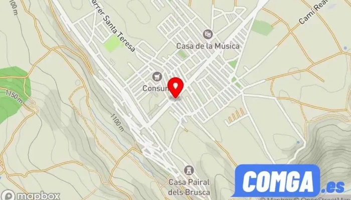 mapa de Cerrajería Folch, S.L. Carpintería metálica y de aluminio, Cerrajero en Vilafranca