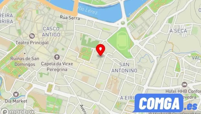 mapa de Cerrajería Fran 24H Cerrajero en Pontevedra