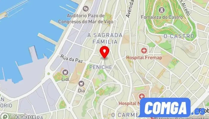 mapa de Cerrajería Gala Cerrajero en Vigo