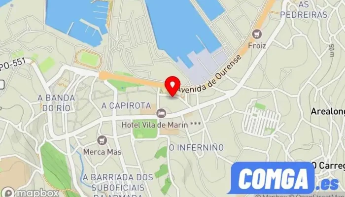 mapa de Cerrajería Galaica Cerrajero en Marín