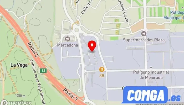 mapa de Cerrajería Galán S.L. Cerrajero en Mejorada del Campo