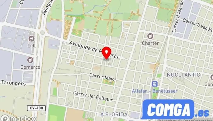 mapa de Cerrajería González García S L Cerrajero en Benetússer