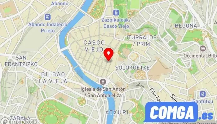mapa de Cerrajería Goyo Cerrajero en Bilbao