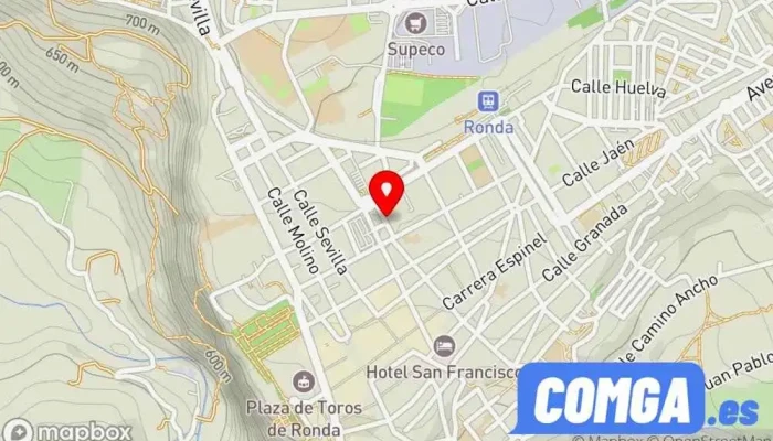 mapa de Cerrajería GR Premium Ronda Cerrajero en Ronda
