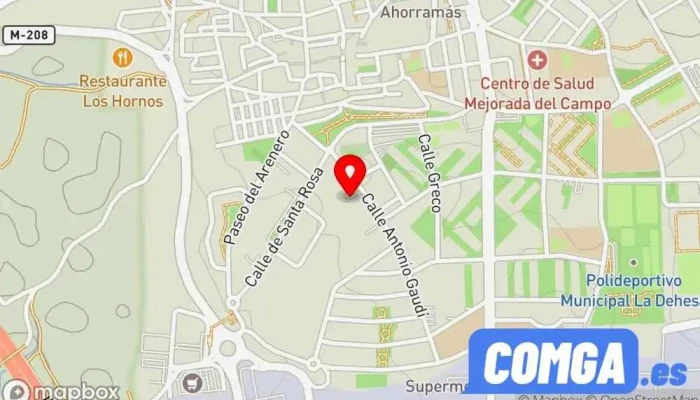 mapa de Cerrajería Hermanos Blanco Cerrajero en Mejorada del Campo