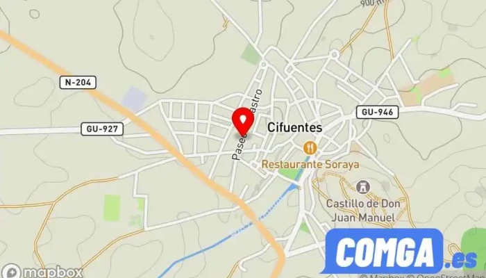mapa de Cerrajería Hermanos Rubio Batanero C.B Cerrajero en Cifuentes
