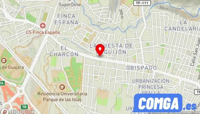 mapa de Cerrajería Hernández Canarias en Tenerife Cerrajero, Servicio de duplicación de llaves, Tienda de cajas fuertes en La Laguna
