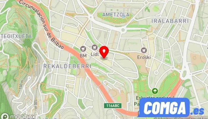 mapa de Cerrajería-Herrería Irala Cerrajero en Bilbao