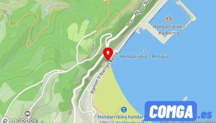 mapa de Cerrajería Hondarribi Cerrajero en Hondarribia