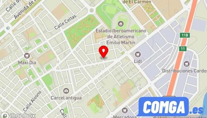 mapa de Cerrajería Huelva Cerrajero en Huelva