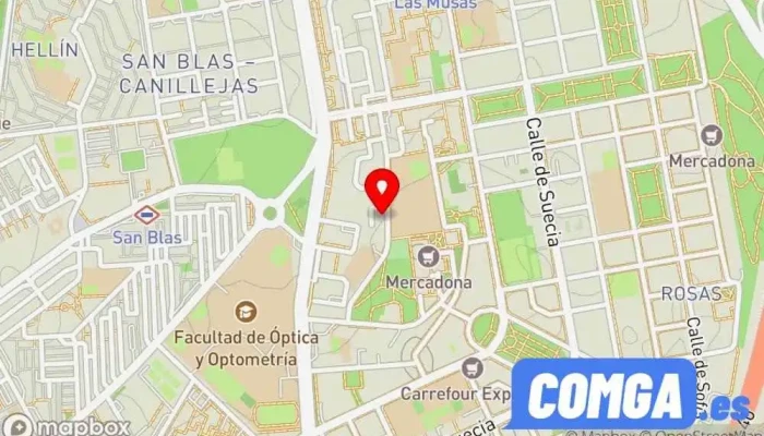 mapa de Cerrajería Iones Cerrajero en Madrid