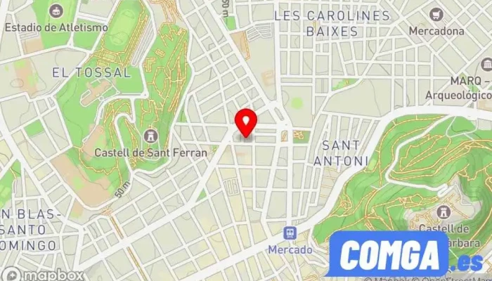 mapa de Cerrajería Javier Cerrajero, Instalación de persianas en Alicante