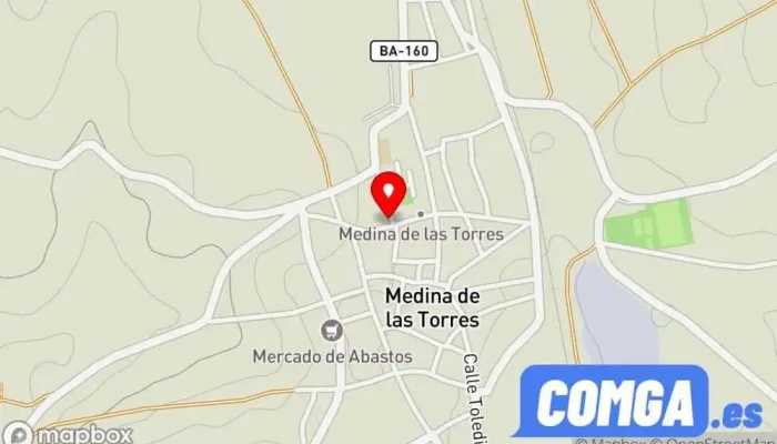 mapa de Cerrajería J.Carretero, S.C. Cerrajero en Medina de las Torres