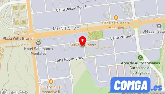 mapa de Cerrajería Jecar Cerrajero en Salamanca