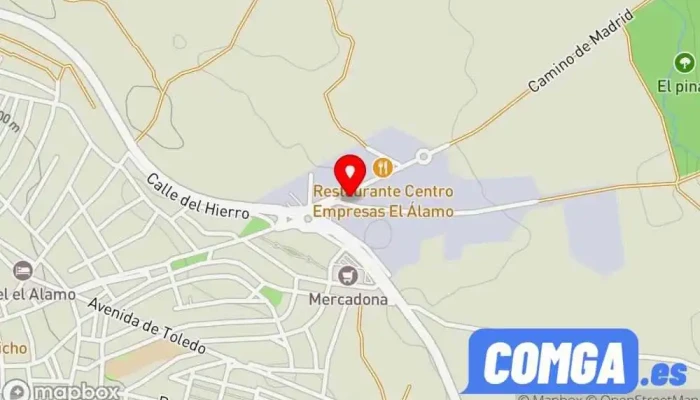 mapa de Cerrajería Jesús García Cerrajero en El Álamo