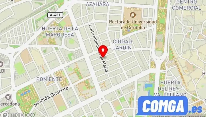 mapa de Cerrajería José Carlos Martín Cerrajero en Córdoba