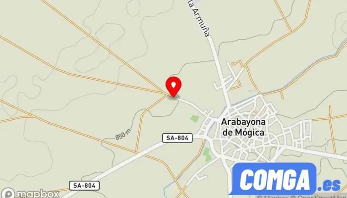 mapa de Cerrajería José Mª Boyero  en Arabayona de Mógica