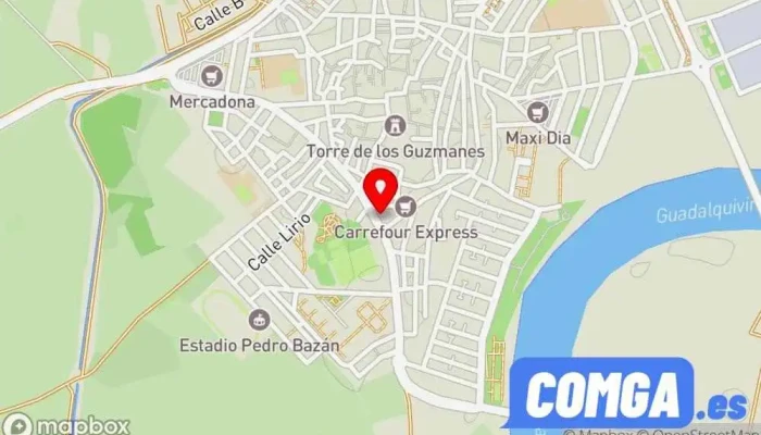 mapa de Cerrajería jvs Cerrajero en La Algaba