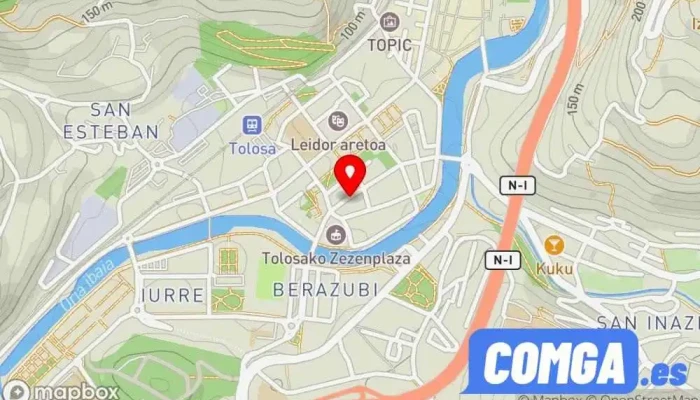 mapa de Cerrajería Keylan Cerrajero en Tolosa