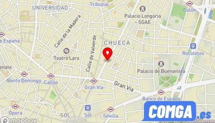 mapa de Cerrajería Llaves y Grabados el 22 Servicio de duplicación de llaves, Grabador, Grabador de joyas, Cerrajero, Tienda de sellos, Servicio de seguridad en Madrid