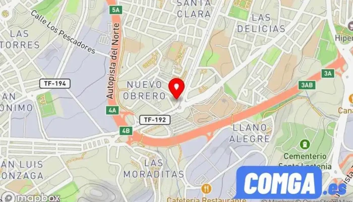 mapa de Cerrajería Los Príncipes - Sistemas Dinámicos De Gestión Cerrajero en Santa Cruz de Tenerife