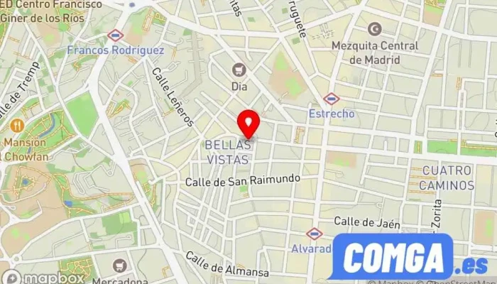 mapa de Cerrajería Madroño Cerrajero en Madrid