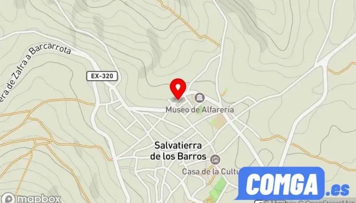 mapa de Cerrajería Manuel Cano Álvarez Cerrajero en Salvatierra de los Barros