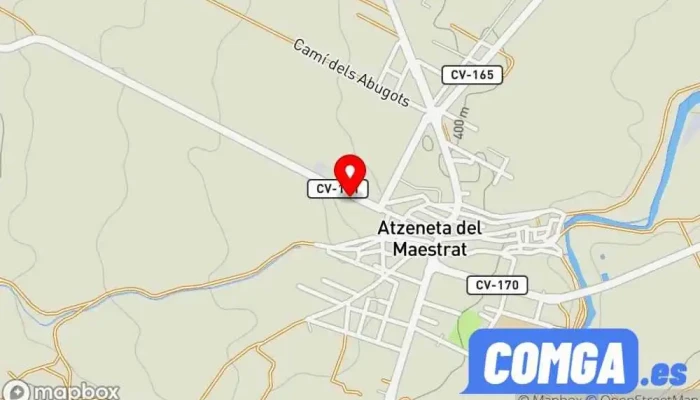 mapa de Cerrajería Marín Cerrajero en Atzeneta del Maestrat