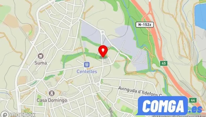 mapa de Cerrajería Muns S.C.P. Cerrajero en Centelles