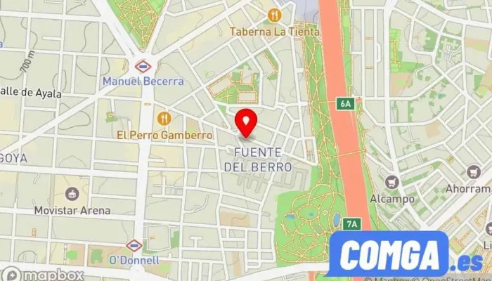 mapa de Cerrajería Muñoz Cerrajero en Madrid