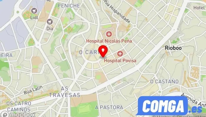 mapa de Cerrajería Novoa | Cerrajero Vigo Servicio de duplicación de llaves, Cerrajero en Vigo