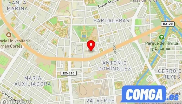 mapa de Cerrajería Pacense Cerrajero en Badajoz