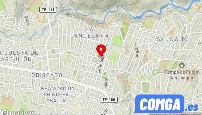 mapa de Cerrajería Paradiso Cerrajero en La Cuesta