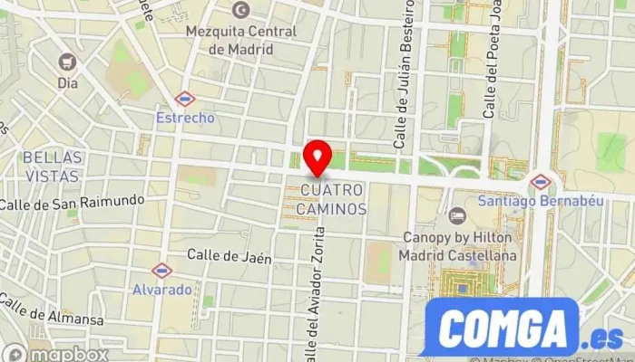 mapa de Cerrajería Perón Cerrajero en Madrid